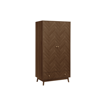 Herringford 2 Door 1 Drawer Wardrobe