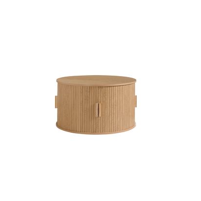 Axel Round Fluted Coffee Table with Storage