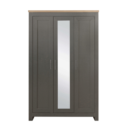 Highgate 3 Door Wardrobe With Mirror