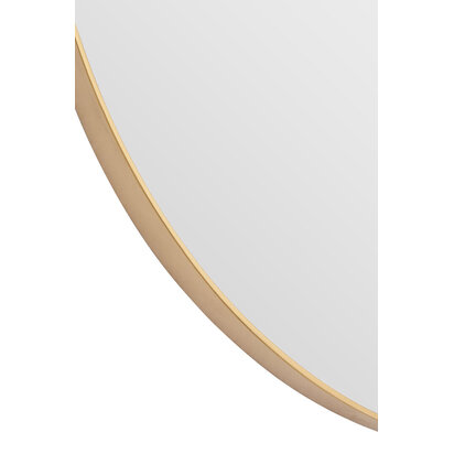 Moneyfield Medium Gold Finish Oval Wall Mirror
