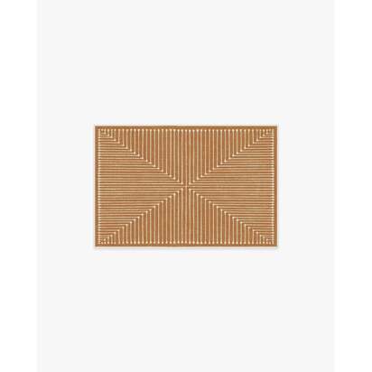 Inkdrop Copper Flatwoven Rug by Jonathan Adler - 60 x 90 cm - Rug + Cushioned Pad System