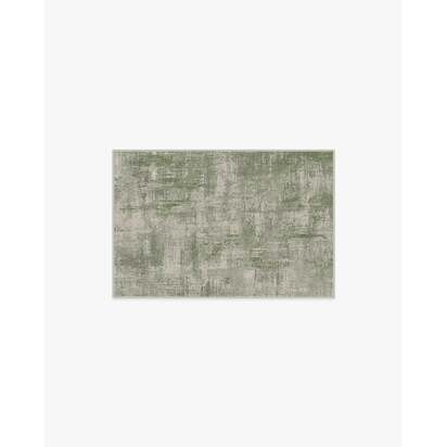 Impasto Sage Green Flatwoven Rug - 60 x 90 cm - Rug + Cushioned Pad System