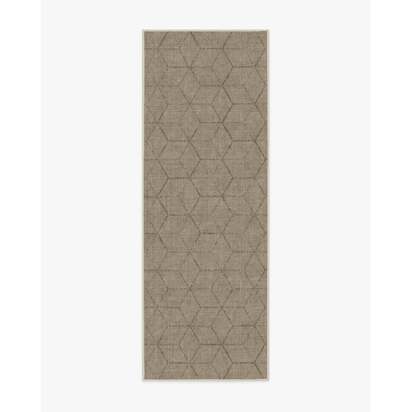 Prisma Natural Stone Flatwoven Rug - 75 x 215 cm - Rug + Pad System