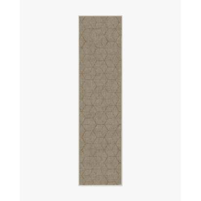 Prisma Natural Stone Flatwoven Rug - 75 x 305 cm - Rug + Cushioned Pad System