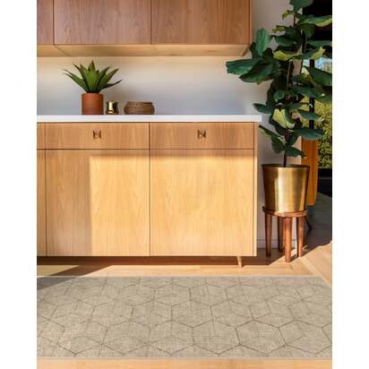 Prisma Natural Stone Flatwoven Rug - 275 x 365 cm - Rug + Cushioned Pad System