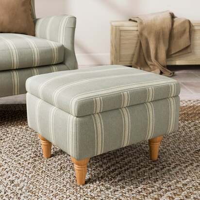 Charnwood Folkstone Stripe Storage Footstool