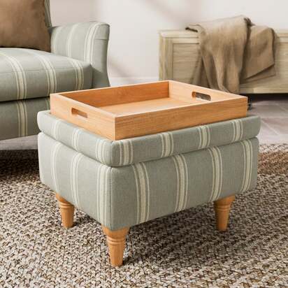 Charnwood Folkstone Stripe Storage Footstool