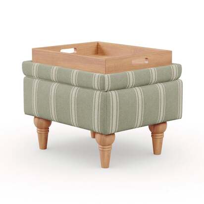 Charnwood Folkstone Stripe Storage Footstool