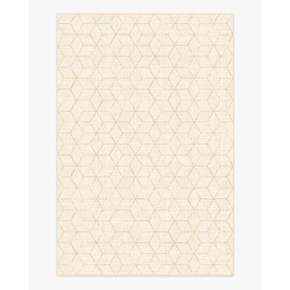 Prisma Cream Flatwoven Rug - 200 x 290 cm - Rug + Pad System