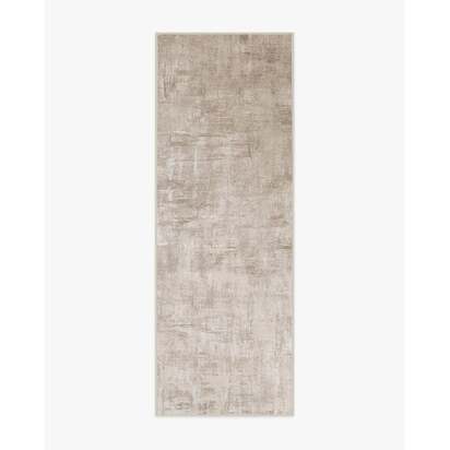 Impasto Taupe Flatwoven Rug - 75 x 215 cm - Rug + Pad System