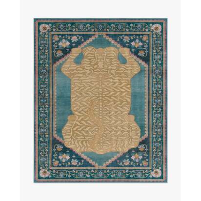 Tigris Blue Rug by Anthropologie - 245 x 305 cm - All-In-One Rug