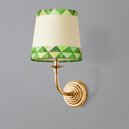 Pringle wall fitting in antique brass