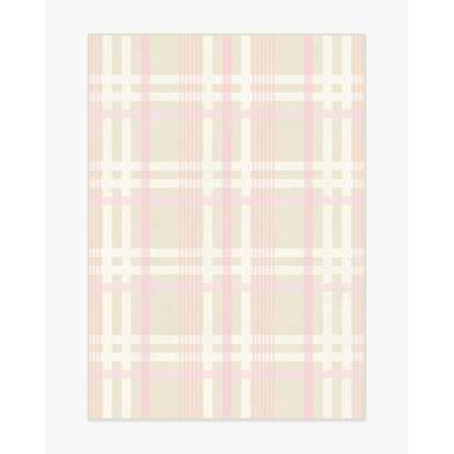 Charming Plaid Pink Flatwoven Rug - 150 x 215 cm - Rug + Pad System