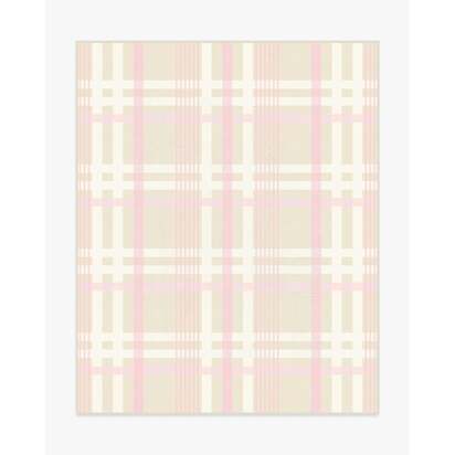 Charming Plaid Pink Flatwoven Rug - 200 x 290 cm - Rug + Cushioned Pad System