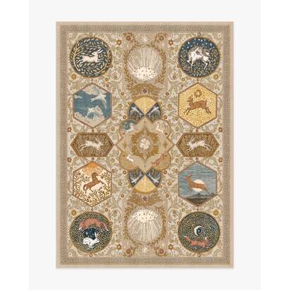 Woodland Wanderer Natural Rug - 150 x 215 cm - All-In-One Rug