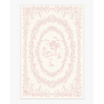 Bashful Bunny Toile Pink Rug - 150 x 215 cm - All-In-One Rug