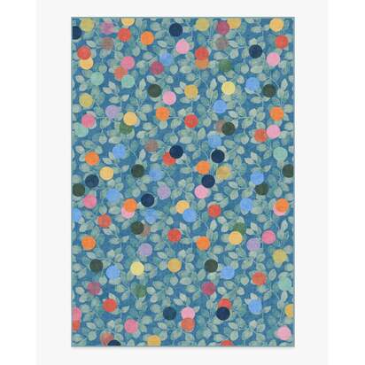 Botanical Whimsy Dots Blue Rug - 200 x 290 cm - All-In-One Rug