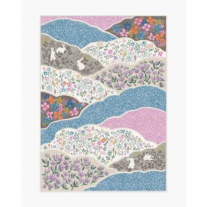 Flower Fields Pastel Multicolour Rug - 150 x 215 cm - All-In-One Rug
