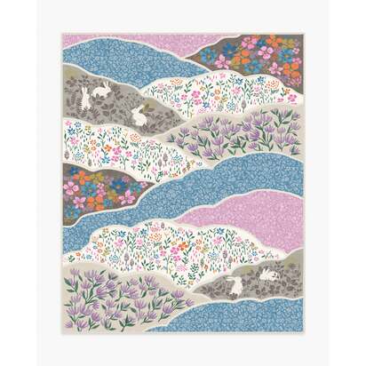 Flower Fields Pastel Multicolour Rug - 245 x 305 cm - All-In-One Rug
