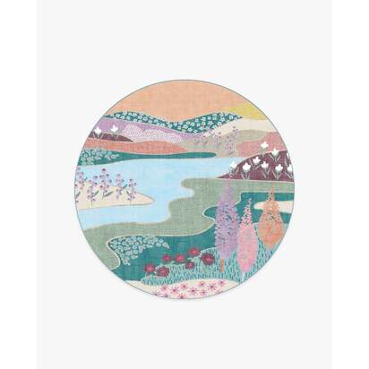 Dreamland Multicolour Pastel Rug - 185 Round cm - All-In-One Rug
