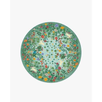 Lily Pad Meadow Multicolour Rug - 185 Round cm - All-In-One Rug