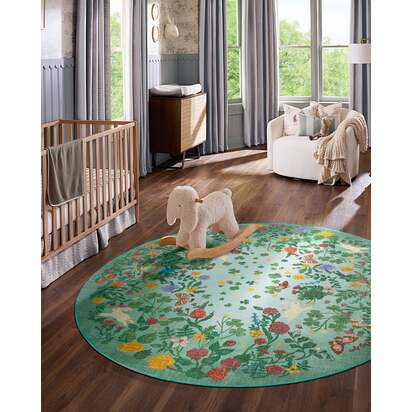 Lily Pad Meadow Multicolour Rug - 200 x 290 cm - All-In-One Rug