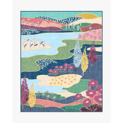 Dreamland Multicolour Bright Flatwoven Rug - 200 x 290 cm - Rug + Cushioned Pad System