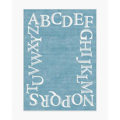 Easy as ABC Slate Blue Rug - 150 x 215 cm - All-In-One Rug