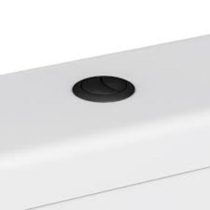 Arezzo Matt Black Cistern Flush Button - 38mm Hole