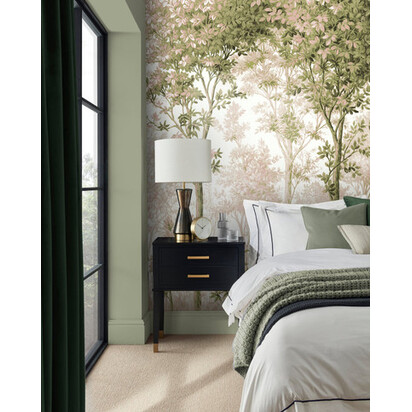 Wall Mural - Coppice Forest Sunset Bespoke Mural Green Wall Mural Made To Measure Wall Murals by Graham & Brown