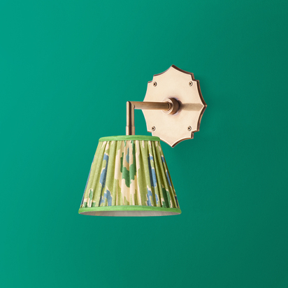 Single Insignia rechargeable wall fitting in antique brass