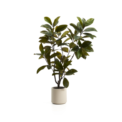 Artificial Magnolia tree with white pot 160cm