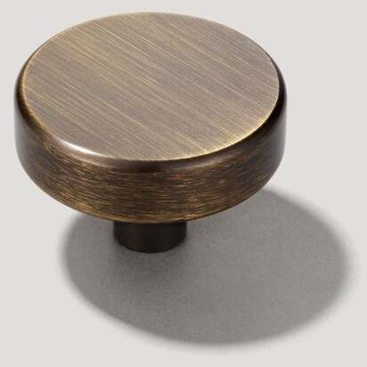 GRAYSON Shaker Knob - Antique Brass - Cabinet Knob Only