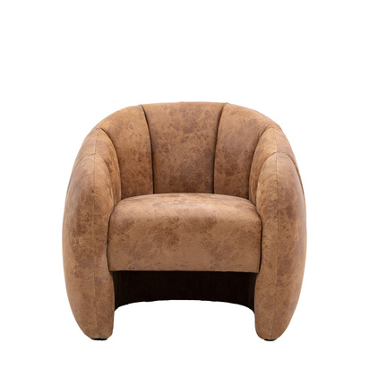 Cotsmore Tub Chair Antique Tan Leather 780x810x740mm