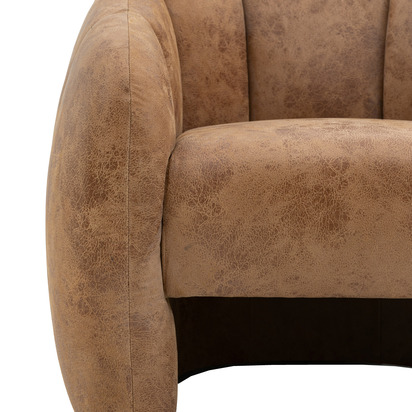 Cotsmore Tub Chair Antique Tan Leather 780x810x740mm