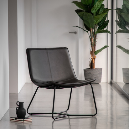 Brookfield Lounge Chair Charcoal 655x675x780mm