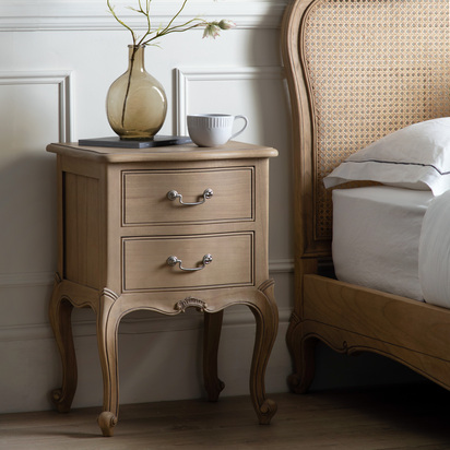 Ashwell Bedside Table Weathered 470x400x695mm