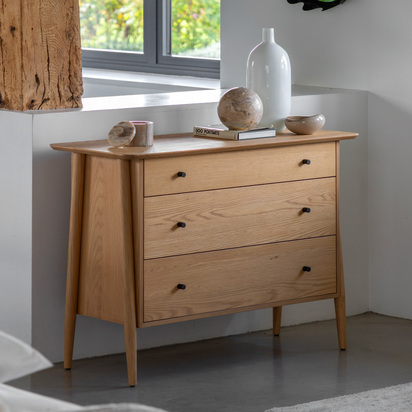 Burcroft 3 Drawer Chest Natural