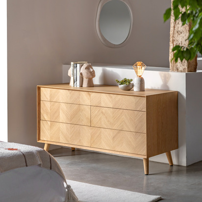 Fairshire 6 Drawer Chest 1340x450x700mm