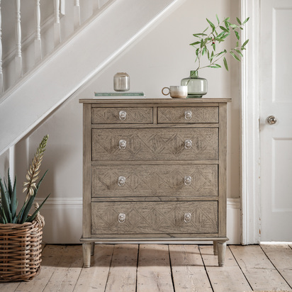 Henview 5 Drawer Chest 900x450x1019mm