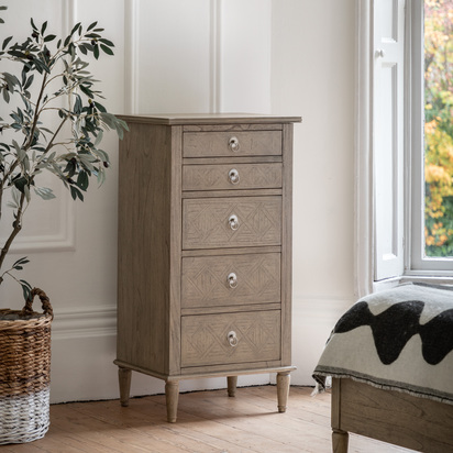 Henview 5 Drawer Lingerie Chest 600x450x1150mm