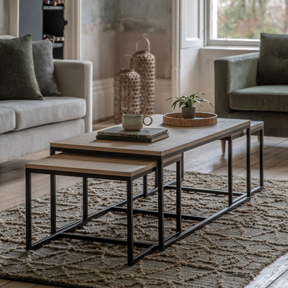 Aston Coffee Table Nest 500x500x450mm