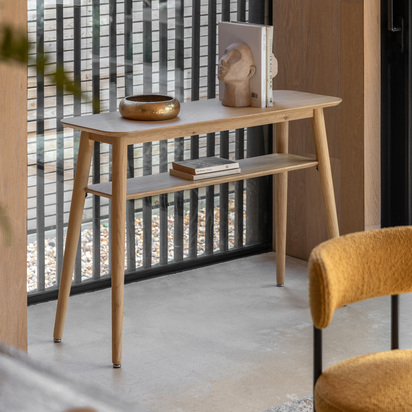 Burcroft Console Table Natural 1100x350x750mm