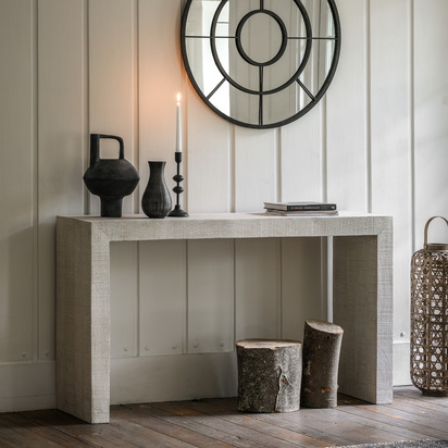 Crancott Console Whitewash 1400x360x800mm
