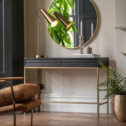 Henham 2 Drawer Console Table 1100x400x780mm