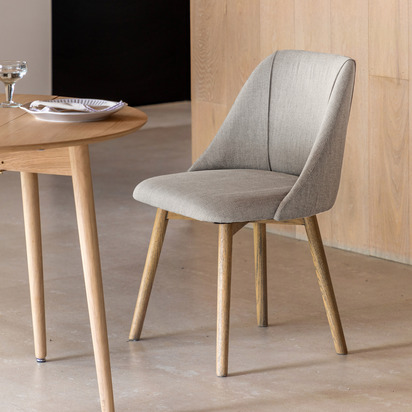 Brentwick Dining Chair Neutral (2pk) 570x610x840mm