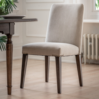 Elmshire Chair Cement Linen (2pk)