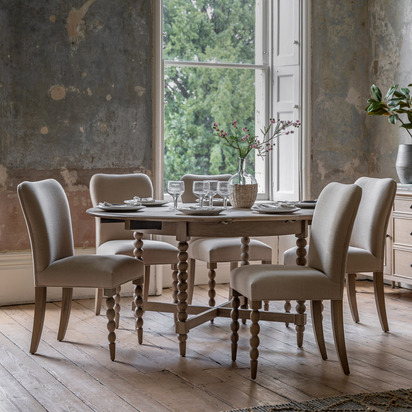 Hadley Round Ext Dining Table 1200/1600x1200x750m