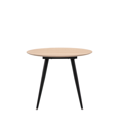 Harbury Round Dining Table Oak 900x900x750mm