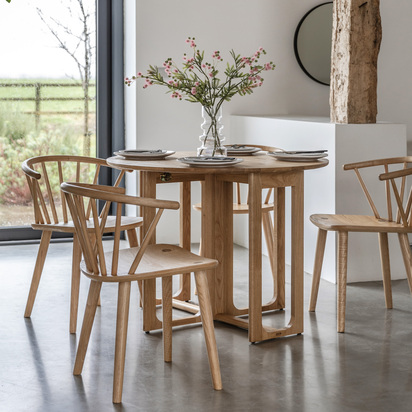 Alderwood Folding Dining Table Natural